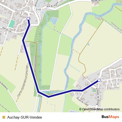 Auchay-SUR-Vendee bus Line Map