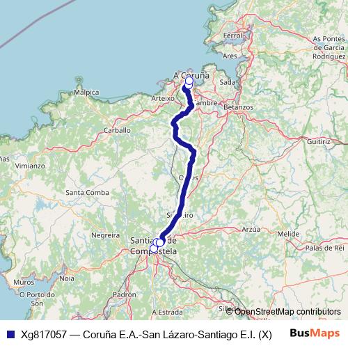 Xg817057 bus Line Map