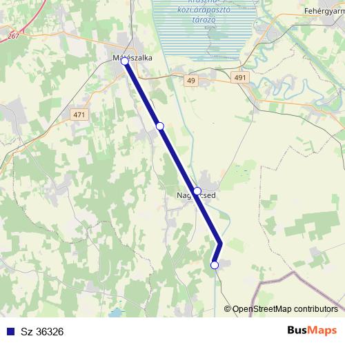 Sz 36326 rail Line Map