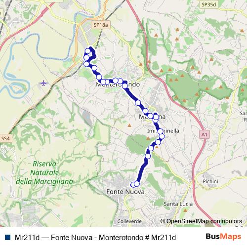 Mr211d bus Line Map