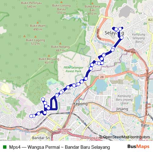 Mps4 bus Line Map