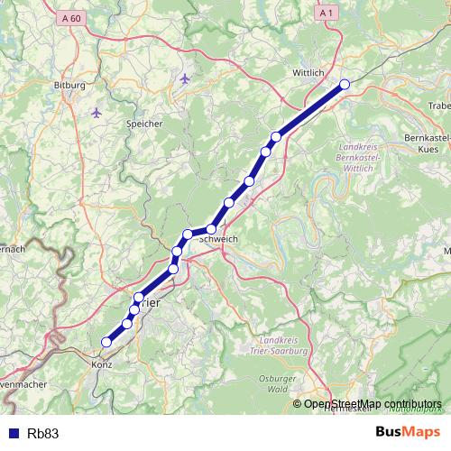 Rb83 rail Line Map