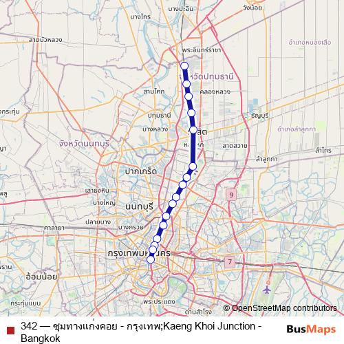 342 rail Line Map
