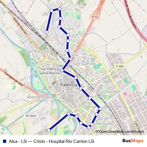 Alsa - L5i bus Line Map