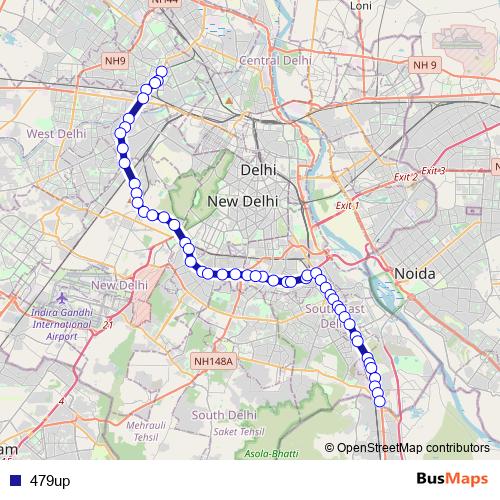 479up bus Line Map
