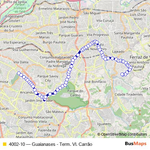 4002-10 bus Line Map