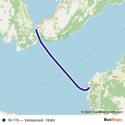 18-115 ferry Line Map