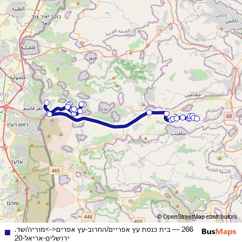 266 bus Line Map