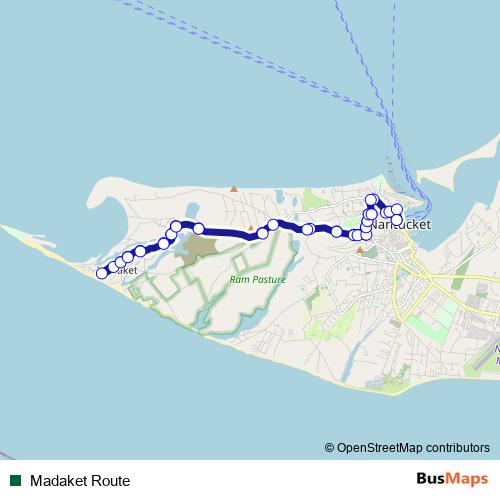 Madaket Route bus Line Map