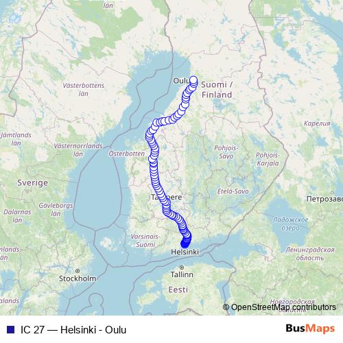 IC 27 rail Line Map