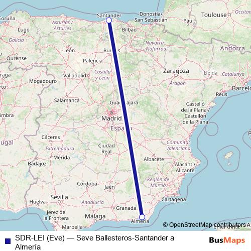 SDR-LEI (Eve) air Line Map