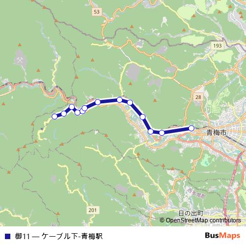 御11 bus Line Map