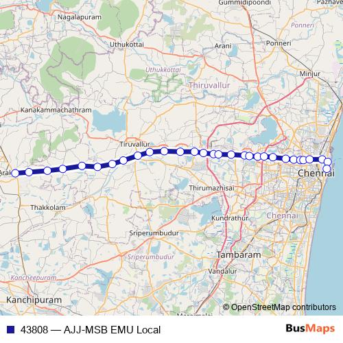 43808 rail Line Map