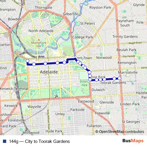 144g bus Line Map