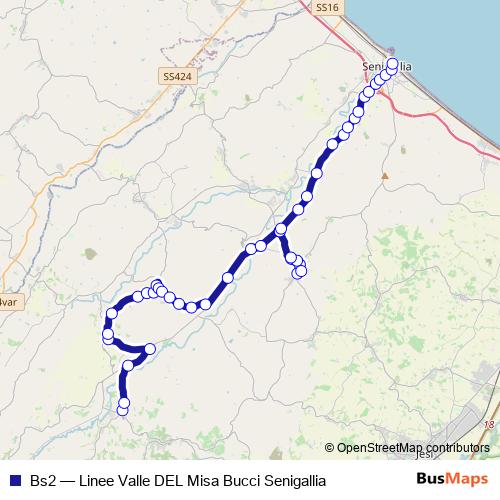 Bs2 bus Line Map