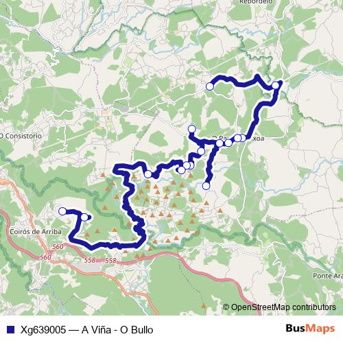 Xg639005 bus Line Map