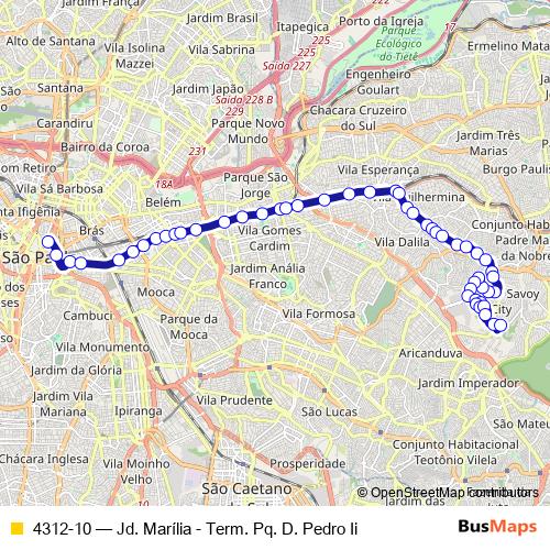 4312-10 bus Line Map