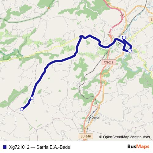 Xg721012 bus Line Map