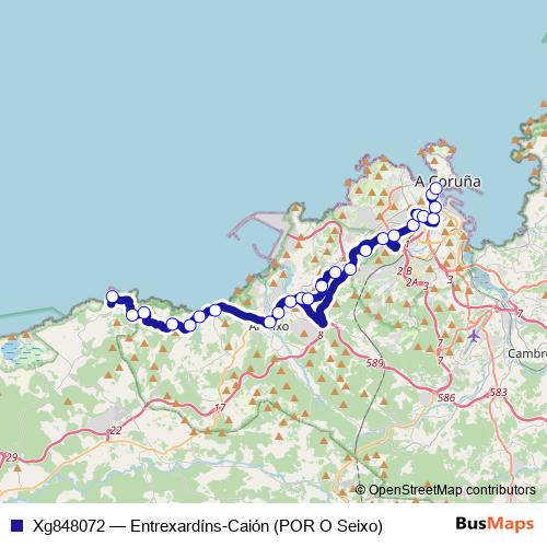 Xg848072 bus Line Map