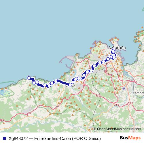 Xg848072 bus Line Map