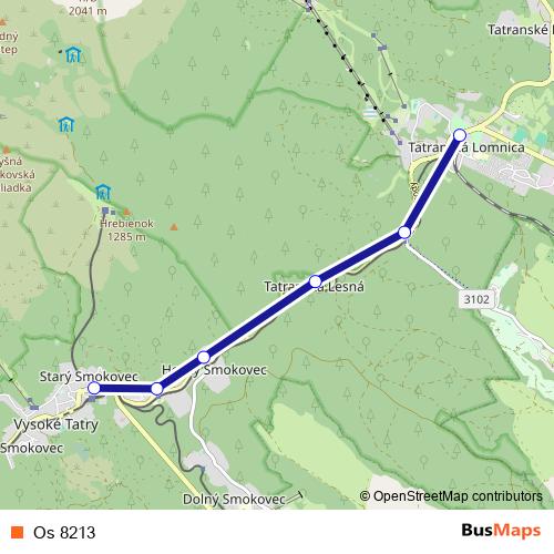 Os 8213 rail Line Map