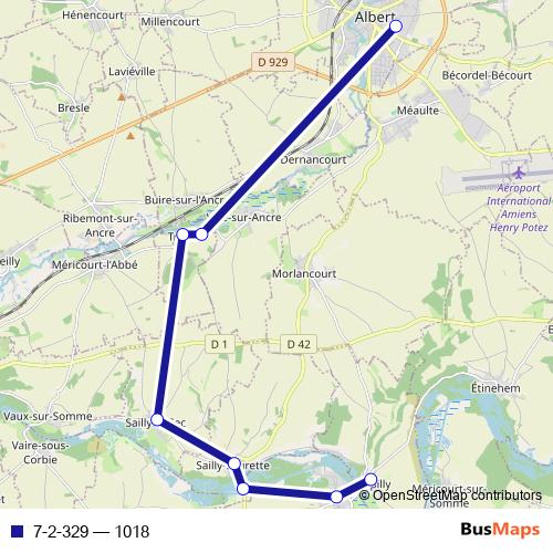 7-2-329 bus Line Map