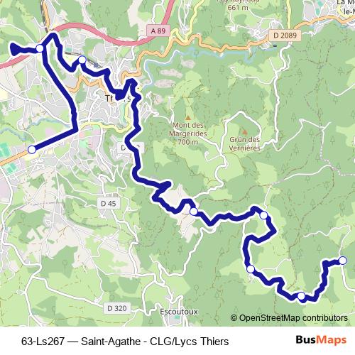 63-Ls267 bus Line Map