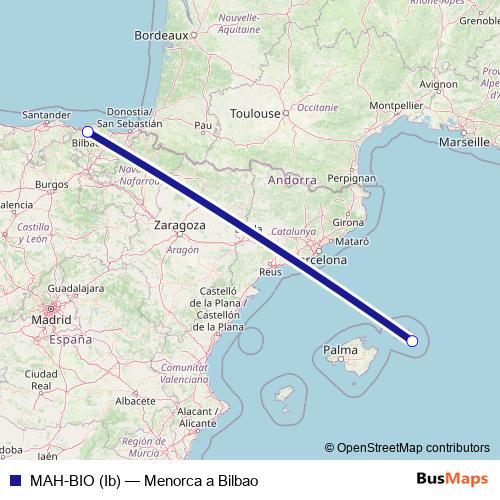 MAH-BIO (Ib) air Line Map