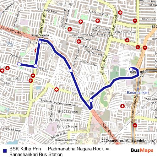 BSK-Kdhp-Pnn bus Line Map