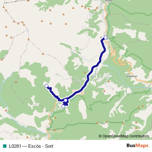 L0281 bus Line Map