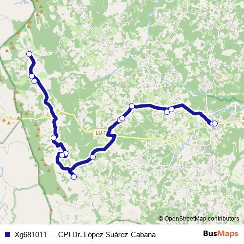 Xg681011 bus Line Map