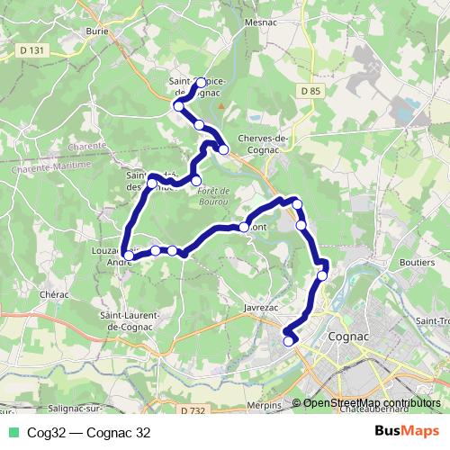 Cog32 bus Line Map
