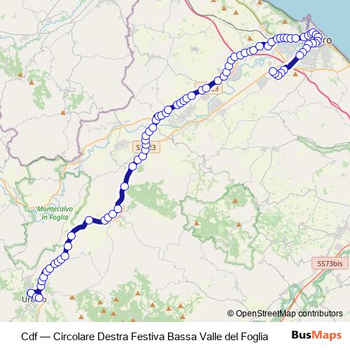 Cdf bus Line Map