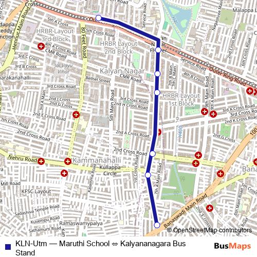 KLN-Utm bus Line Map