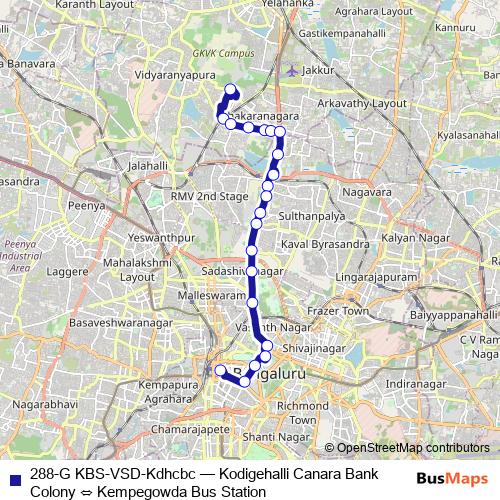 288-G KBS-VSD-Kdhcbc bus Line Map