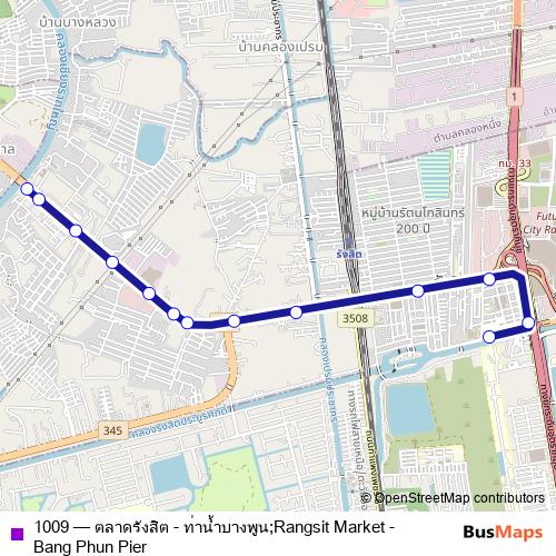 1009 bus Line Map
