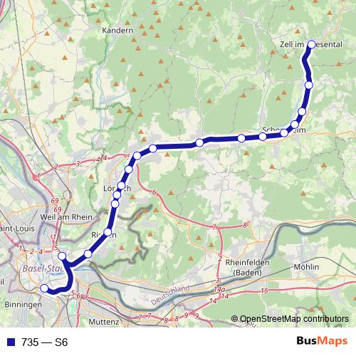 735 rail Line Map