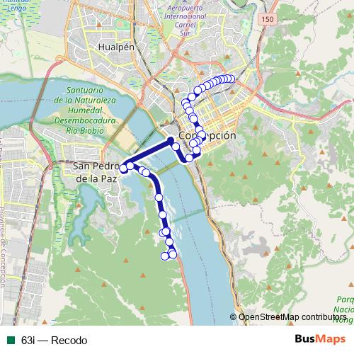63i bus Line Map