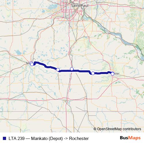 LTA 239 bus Line Map