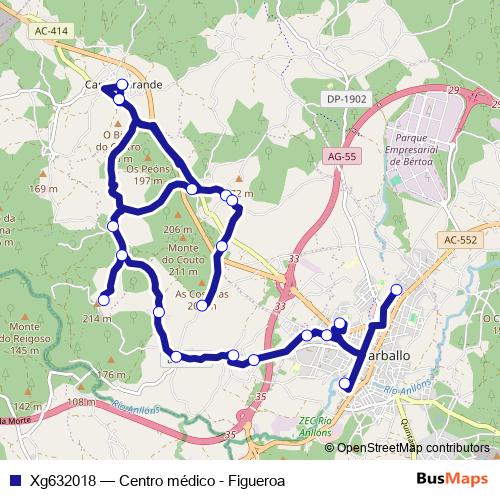 Xg632018 bus Line Map