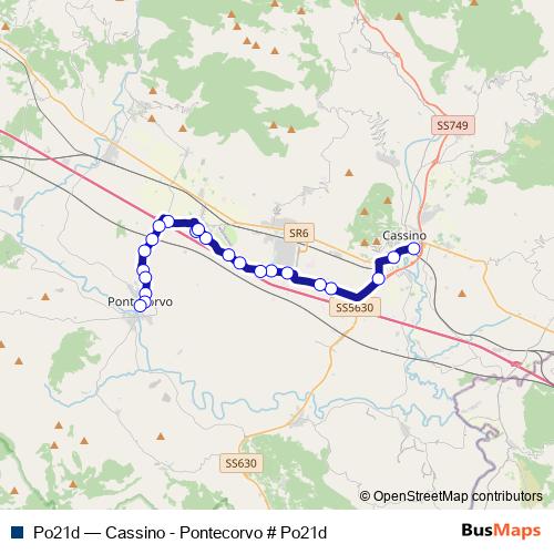 Po21d bus Line Map