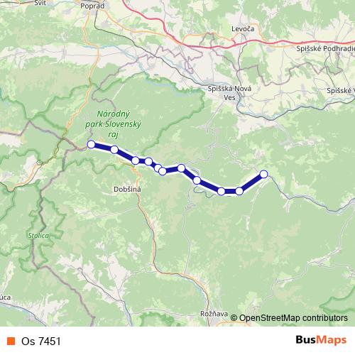 Os 7451 rail Line Map