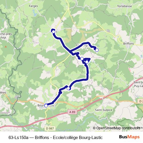 63-Ls150a bus Line Map