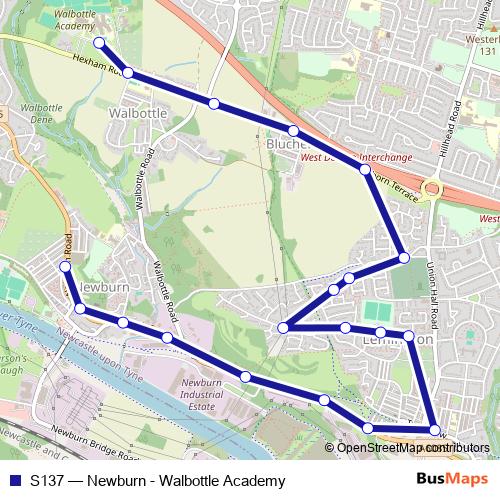 S137 bus Line Map