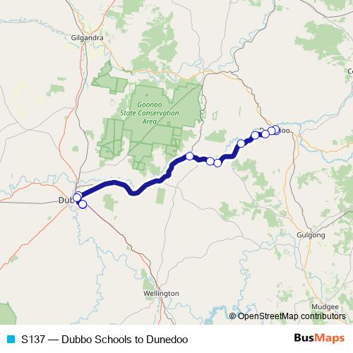 S137 bus Line Map
