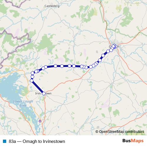 83a bus Line Map
