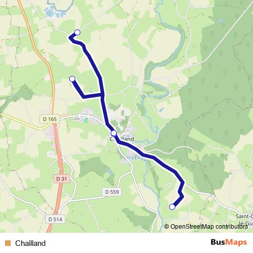 Chailland bus Line Map