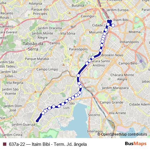 637a-22 bus Line Map