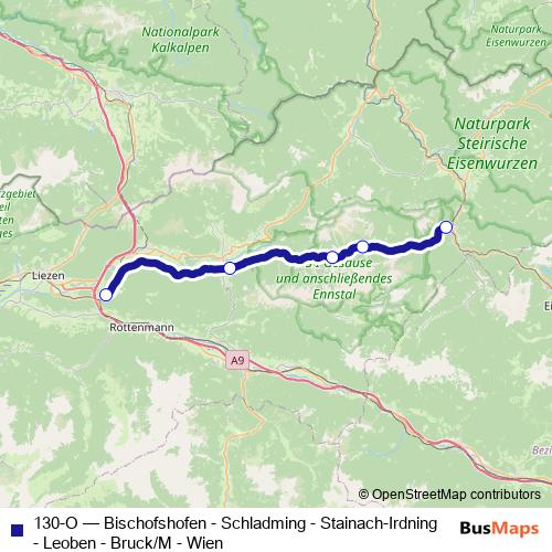 130-O rail Line Map