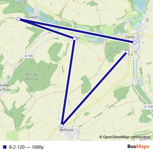 6-2-120 bus Line Map